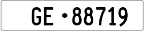 Truck License Plate